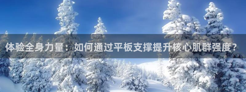 菲律宾ug环球官网：体验全身力量：如何通过平板支撑提升核心肌群强度？